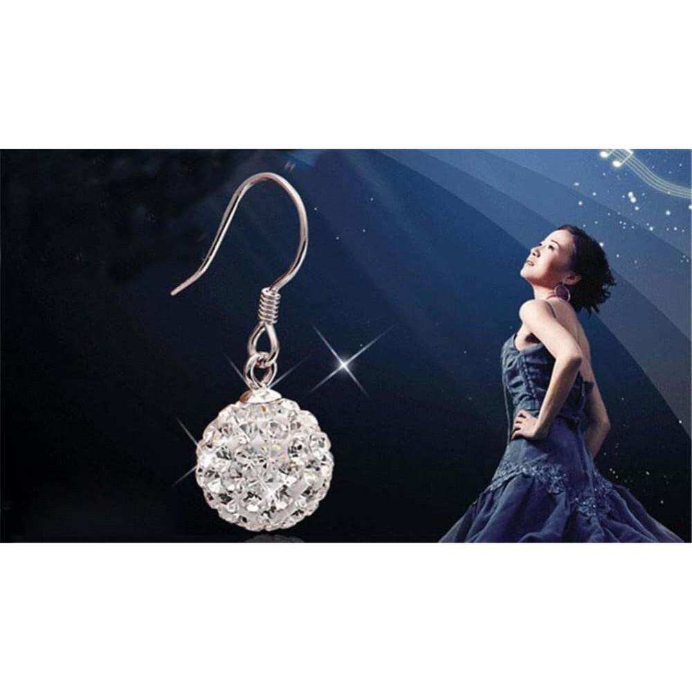 Bông tai bạc thời trang chốt ren xoắn chất liệu bằng bạc s925 MS060