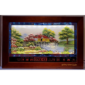 Tranh lịch vạn niên đá quý ,Ngôi nhà hạnh phúc -2057