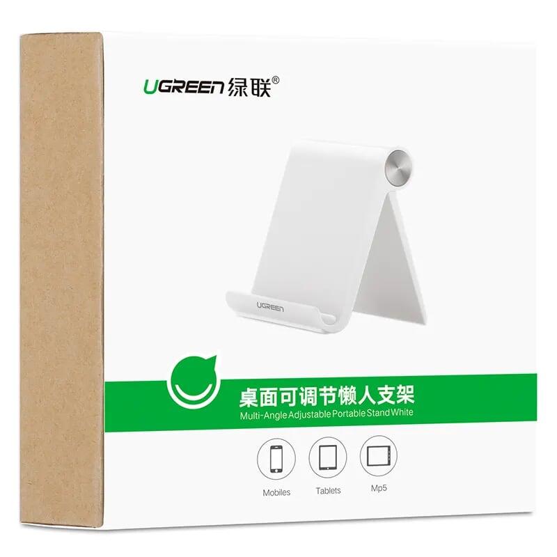 Ugreen UG30285LP106TK Màu Trắng Giá đỡ Điện thoại + Máy tính bảng để bàn - HÀNG CHÍNH HÃNG