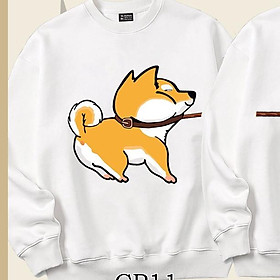 Áo sweater form rộng cặp đôi chó mèo dễ thương Mr.buffalo