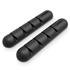 Ugreen UG50257LP114TK Màu Đen Gá đỡ kẹp dây sạc cao su 4 Khe - HÀNG CHÍNH HÃNG