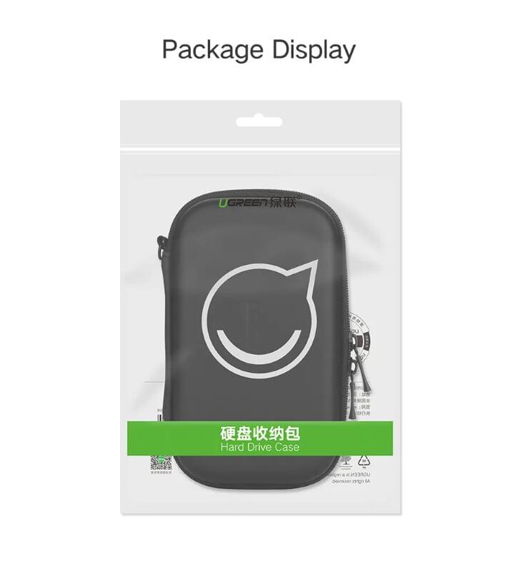 Ugreen UG40707LP128TK Màu Đen Hộp đựng ổ cứng 2.5 HDD chống sốc - HÀNG CHÍNH HÃNG