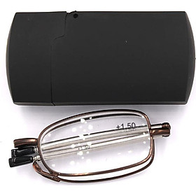 Kính lão gọng xếp 868 màu nâu tròng lão từ 1 độ đến 4 độ