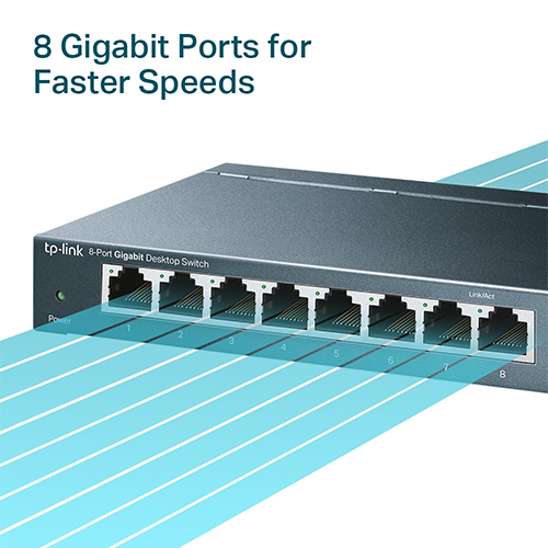 Switch TP-Link 8-Port Gigabit Desktop Switch TL-SG108 - Hàng chính hãng