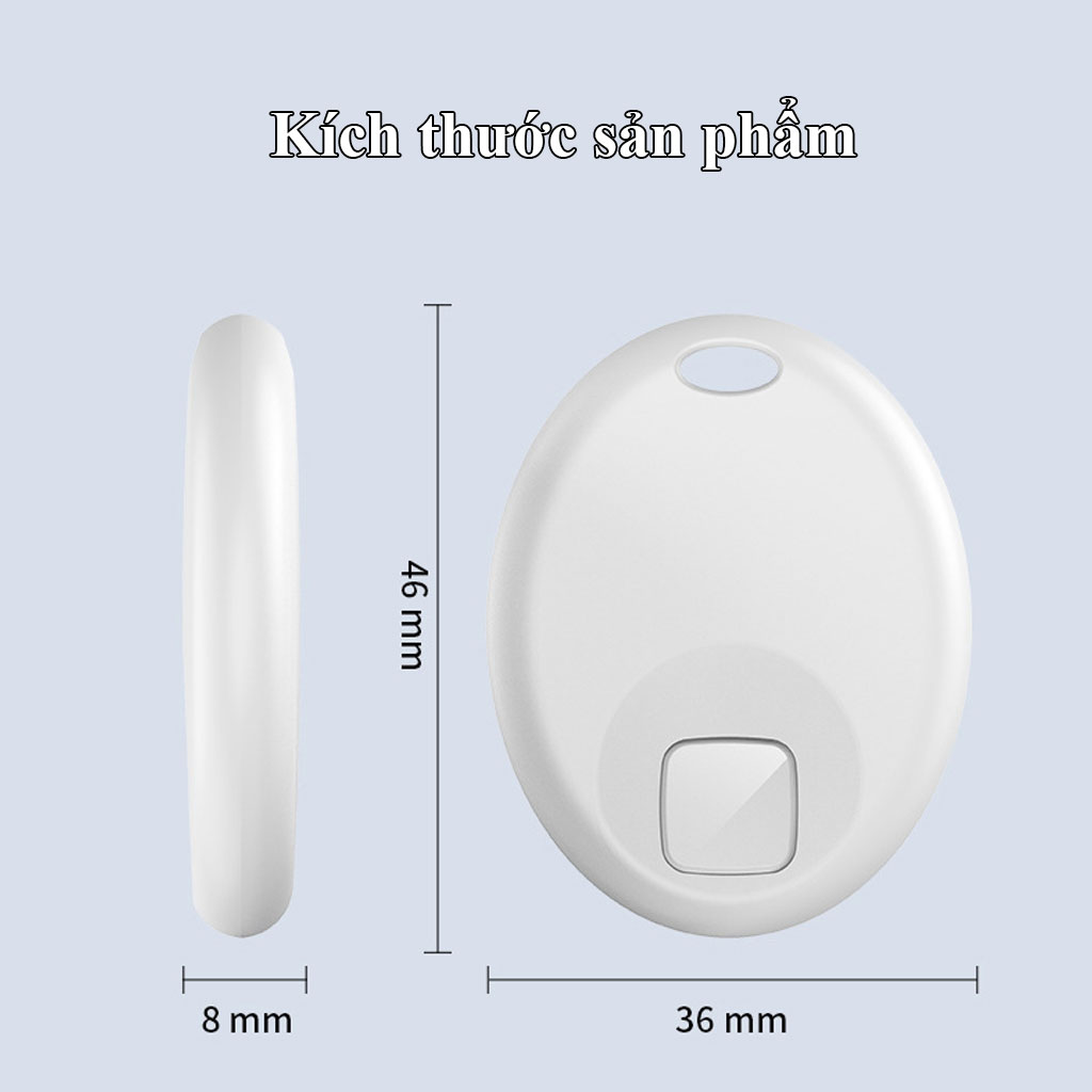 Thiết bị định vi toàn cầu GPS S2 Tag dành Apple Find My, định vị chính xác vị trí đồ vật, thú cưng, chìa khóa, xe cộ - Hàng chính hãng/Hàng nhập khẩu