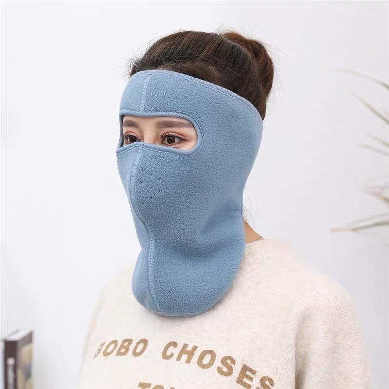 Khẩu trang ninja vải nỉ dán gáy che kín tai chống nắng chạy xe phượt nam nữ hè