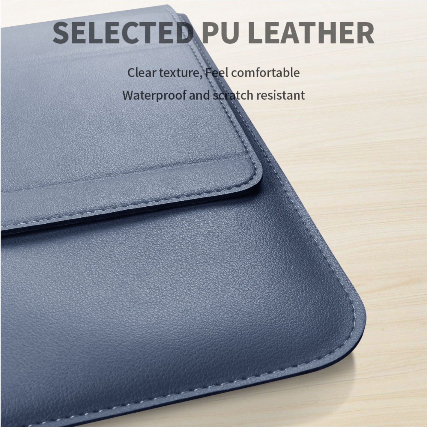 Túi chống sốc bao da laptop dành cho macbook kiêm giá đỡ tản nhiệt kèm ví đựng sạc chuột