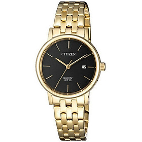 Đồng Hồ Nữ Citizen Dây Thép Không Gỉ EU6092-59E - Mặt Đen 