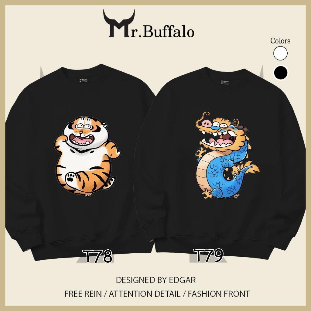 Áo Sweater cặp đôi Hổ Rồng dễ thương Mr.Buffalo