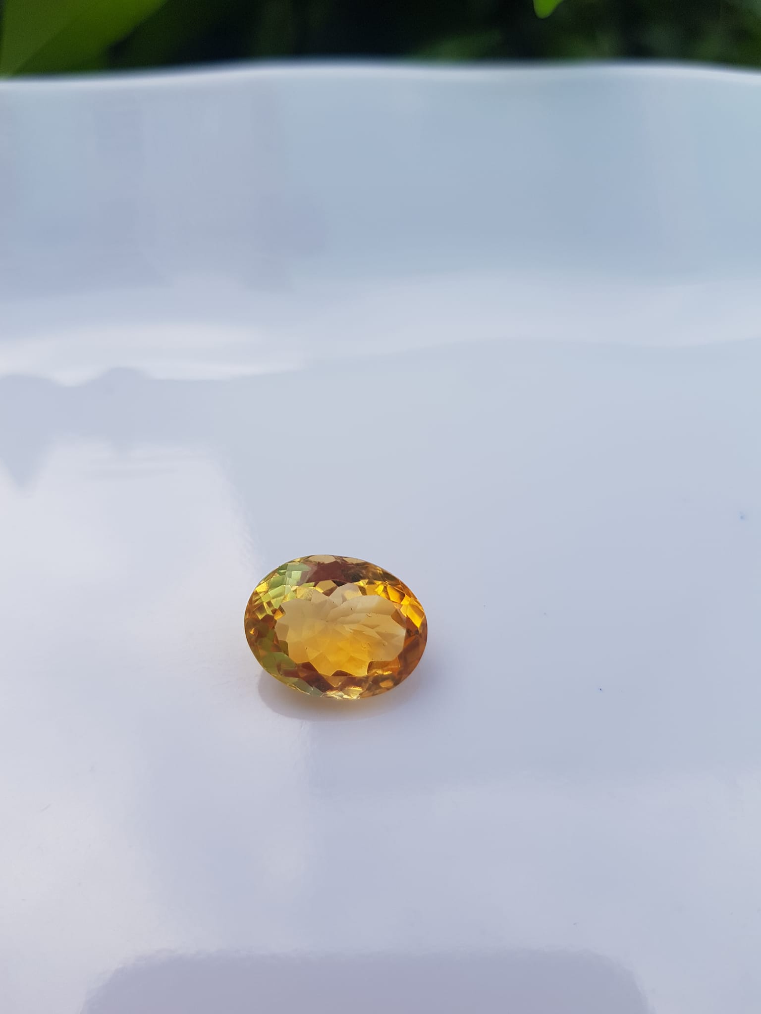 Mặt Nhẫn Oval Màu Vàng Đẹp như hoa Đá Citrine tự nhiên Size hạt 13mm x 9,8mm x 7mm ạ