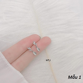 Bông tai bạc thời trang chất liệu bạc s925 MS050