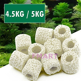 Sứ Lọc Hồ Cá 4.5/5KG vật liệu lọc nước bể cá cảnh, hồ thủy sinh cao cấp 
