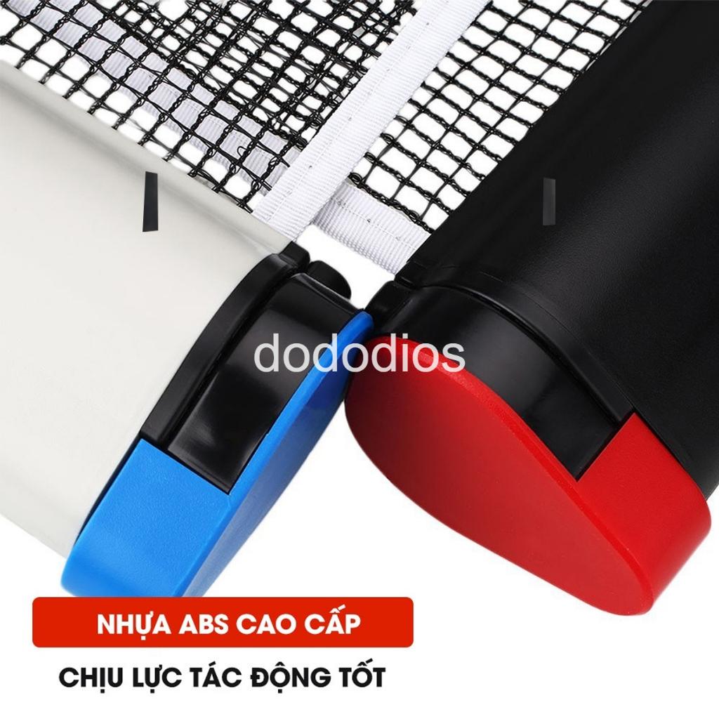 Trụ Lưới Bóng Bàn Rút Gọn Chính Hãng dododios Chất Liệu ABS Cao Cấp Chiều Dài Điều Chỉnh Tới 1,7m Vừa Bàn Bóng Bàn