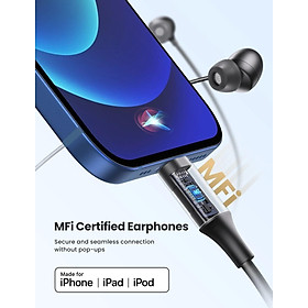 Ugreen UG80655EP104TK 1.15M đầu  dành cho apple Lightning Mfi tai nghe nhét tai - HÀNG CHÍNH HÃNG