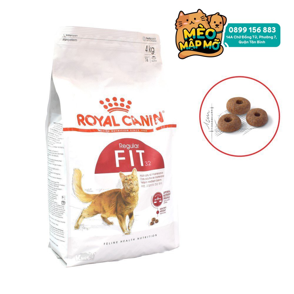 Hạt ROYAL CANIN REGULAR FIT 32 thức ăn hạt hoàn chỉnh cho mèo trưởng thành gói 2KG
