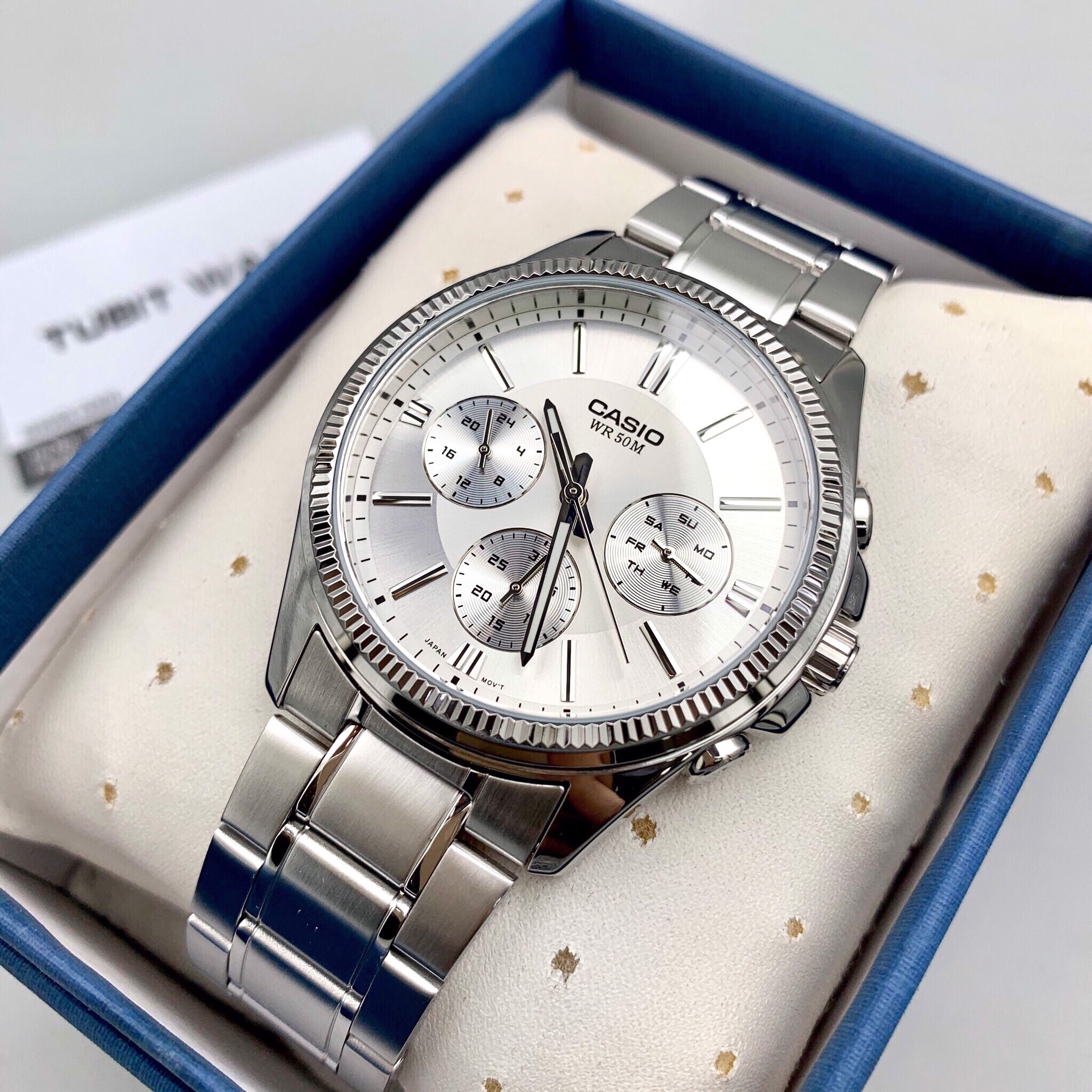 Đồng Hồ Nam Casio Standard MTP-1375D-7AVDF Chính Hãng - Dây Thép | Casio Standard MTP-1375D-7A
