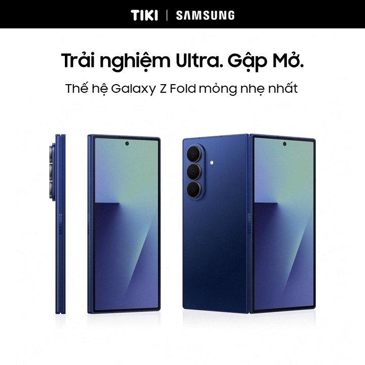 Điện thoại Samsung Galaxy Z Fold7, Điện thoại AI, Camera 200MP, Màn hình 8.0" tối ưu đa nhiệm, Mỏng nhẹ nhất - Hàng Chính Hãng