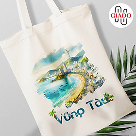 Túi canvas GIADO, túi vải bố, túi tote mẫu bãi biển Vũng Tàu