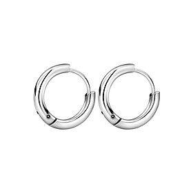 Bông Tai Khuyên Tròn Winwinshop88 BT233 (16mm) – Bạc