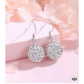Bông tai bạc thời trang chốt ren xoắn chất liệu bằng bạc s925 MS060