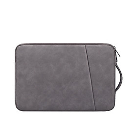 Túi chống sốc đựng Laptop 2 ngăn chất liệu da có tay xách tiện lợi nhiều màu size 13.3 inch, 14.1-15.4