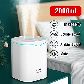 Máy Tạo Độ Ẩm Không Khí 2L: Khuếch Tán Tinh Dầu Hương Thơm, Tạo Sương Mát Siêu Âm – Máy Tạo Ẩm Không Khí Loại Tốt Mẫu Mới