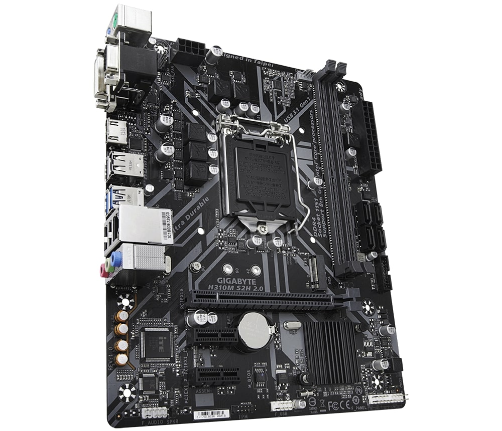 Bo Mạch Chủ Main GigaByte H310M-H hổ trợ CPU thế hệ 8 và 9 - Hàng Chính Hãng