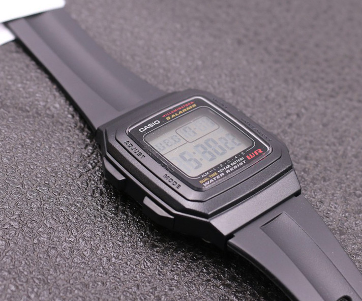 Đồng hồ unisex Chính Hãng Casio F-201WA-1ADF Dây Nhựa