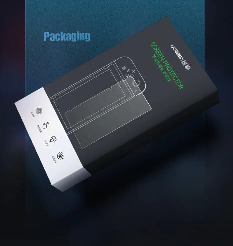 Ugreen UG50728LP153TK hộp 2 miếng Kính cường lực trong suốt cho máy game Nintendo độ cứng 9H cho máy game - HÀNG CHÍNH HÃNG