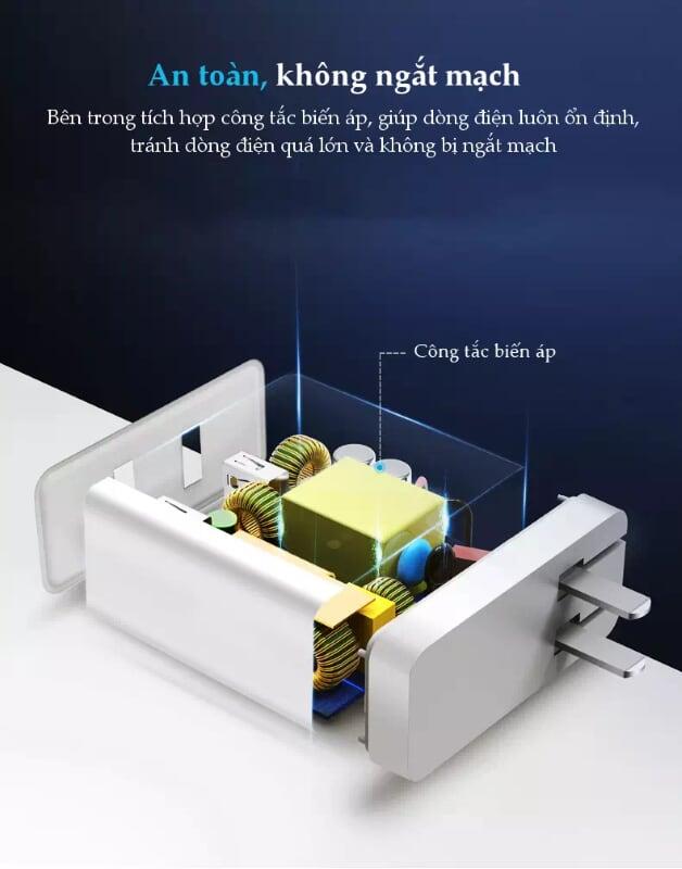 Ugreen UG40715CD161TK 36W màu Trắng Củ sạc nhanh 2 cổng USB chuẩn QC 3.0 - HÀNG CHÍNH HÃNG