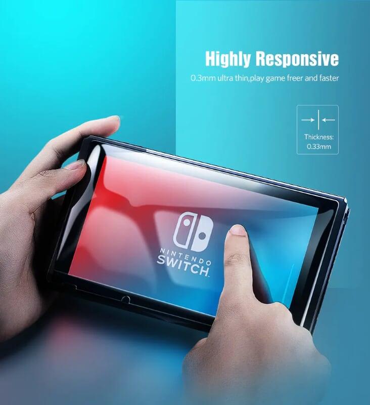Ugreen UG50728LP153TK hộp 2 miếng Kính cường lực trong suốt cho máy game Nintendo độ cứng 9H cho máy game - HÀNG CHÍNH HÃNG