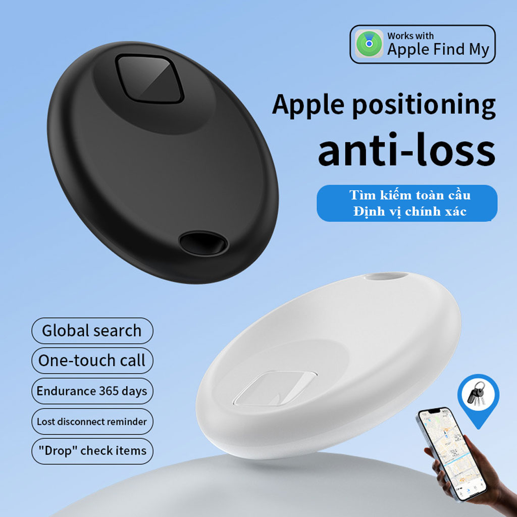 Thiết bị định vi toàn cầu GPS S2 Tag dành Apple Find My, định vị chính xác vị trí đồ vật, thú cưng, chìa khóa, xe cộ - Hàng chính hãng/Hàng nhập khẩu