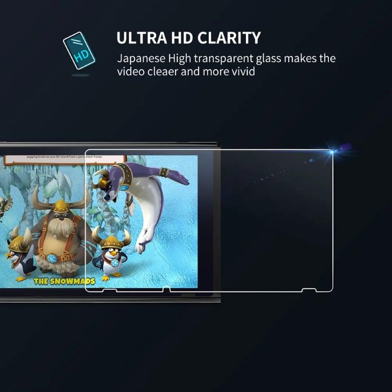 Ugreen UG50728LP153TK hộp 2 miếng Kính cường lực trong suốt cho máy game Nintendo độ cứng 9H cho máy game - HÀNG CHÍNH HÃNG