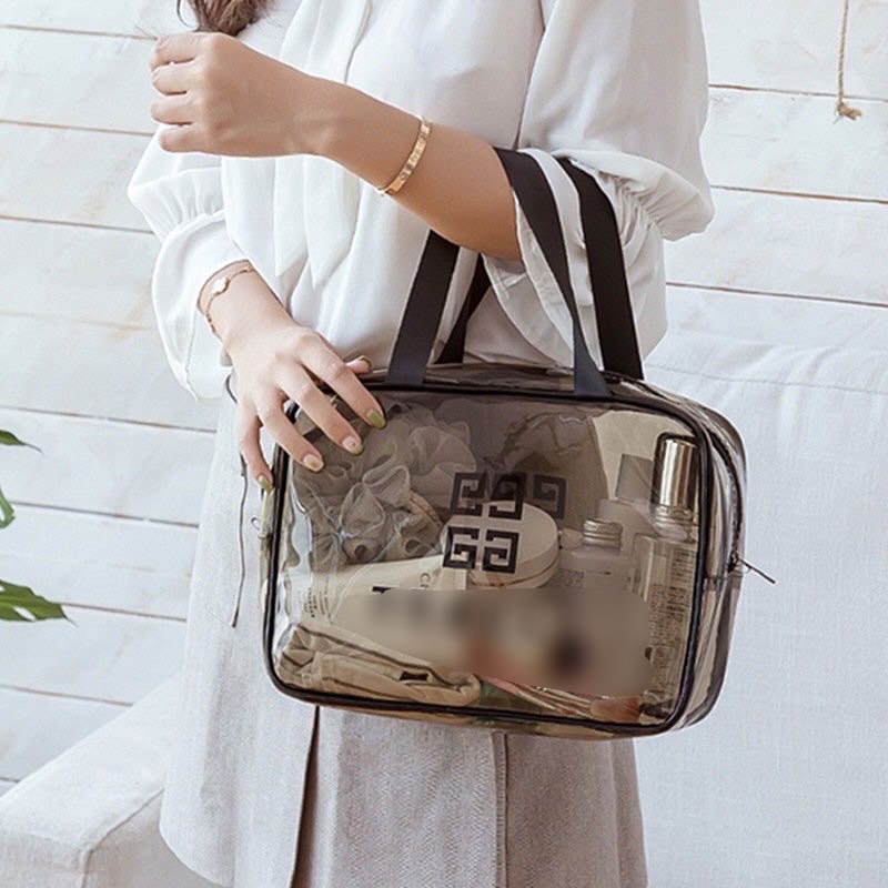 Set 3 Túi Đựng Mỹ Phẩm Trong Suốt Chống Thấm Nước Đa Dạng Kích Thước Đi Biển Đi Bơi Tiện Lợi Du Lịch