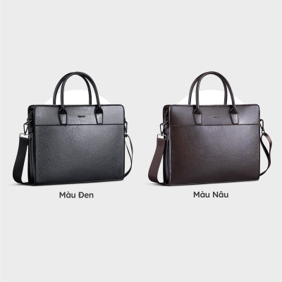 Cặp công sở Trita ( Thời trang nam đựng vừa laptop 13.3 inch - Cặp da TCA21 )