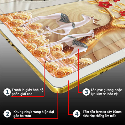 Tranh treo tường trang trí phòng khách, phòng ngủ, phòng ăn:4430L15F