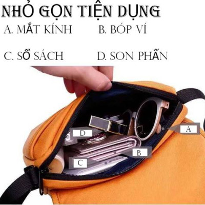 Túi đeo chéo nam nữ unisex BEE GEE 070