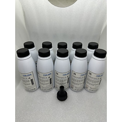 Combo 10 chai Mực nạp LN 12A-26A dùng cho máy in 2900 đậm đẹp, ít thải 140g + 1 Phễu - hàng chính hãng