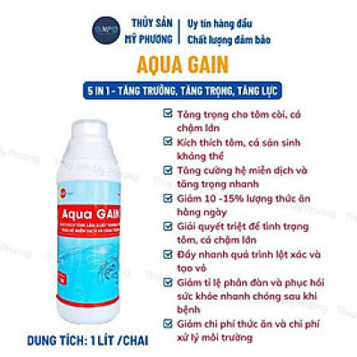Siêu tăng trọng đạm thủy phân nông to đường ruột Aqua Gainl chắc thịt nặng cân kích thích ăn nhiều cho tôm thẻ cá lươn ếch ốc