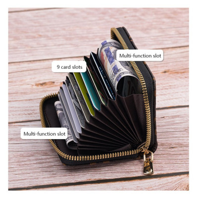 Ví Mini  Ngắn Đựng Tiền , Thẻ  Bỏ Túi Dễ Thương, Ví Ngắn Nam Nữ Gồm Nhiều  Ngăn Cầm Tay Thời Trang Hàn Quốc Cao