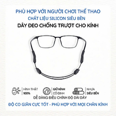 Dây đeo mắt kính giữ gọng kính, chơi thể thao chống rơi kính Trượt Chất Liệu Nhựa Silicon, Ôm Sát Vòng Đầu Phiên Bản Nâng Cấp Chơi Thể Thao Sports