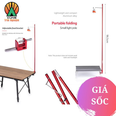  Cọc Treo Đèn Dã Ngoại Naturehike Gấp Gọn Dành Cho Cắm Trại NH19PJ003