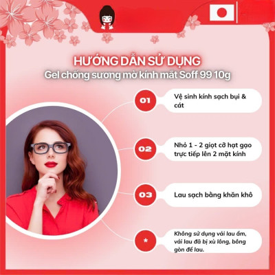 Gel lau kính chống bám sương mù, hơi nước cho mắt kính