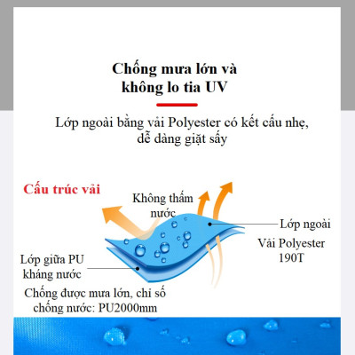 Bạt tăng, tấm tăng chữ nhật BSW-ZL020 (300*300CM)