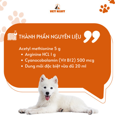 Thuốc Five-Acemin B12 For pet Hỗ Trợ Cải Thiện Gan, Bổ Sung Tăng Lực Cho Thú Cưng, Gia Cầm