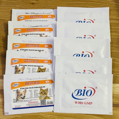 Bột Vitamin Bio Hỗ Trợ Tăng Sức Đề Kháng Cho Chó Mèo 5g