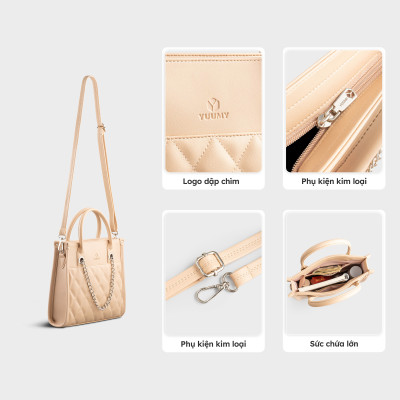 Túi Yuumy ( Thời trang nữ cỡ nhỏ chần chỉ - Túi xách da Seasand YTX67 )