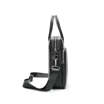 Cặp công sở nam da bò thật BAOHA LEATHER BHM9660 vừa laptop 15inch, phom cứng