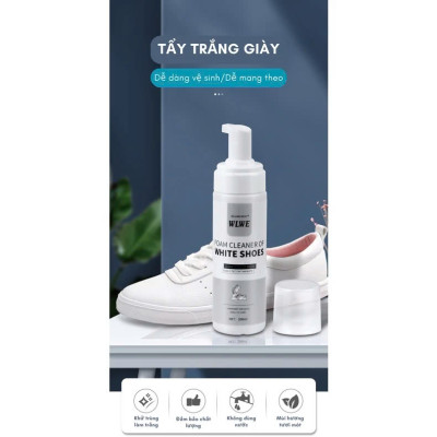Chai xịt tạo bọt tuyết vệ sinh giày cao cấp, chai tẩy rửa giày không dùng nước 1 CHAI 200ml