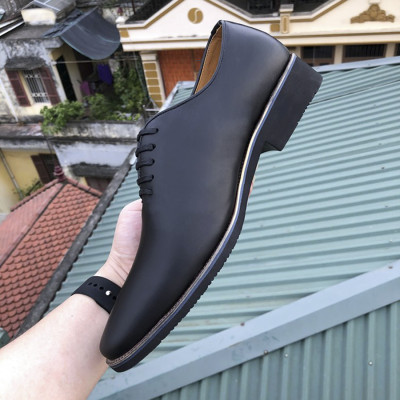 Giày tây nam đẹp da mềm mịn- Da bò- Đế diễu- Dây buộc- Mã CS03